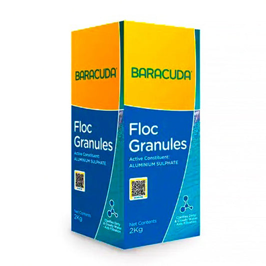 Pool Flocculant Floc 2kg Granules PRO Baracuda Clarifying Clears Cloudy Green