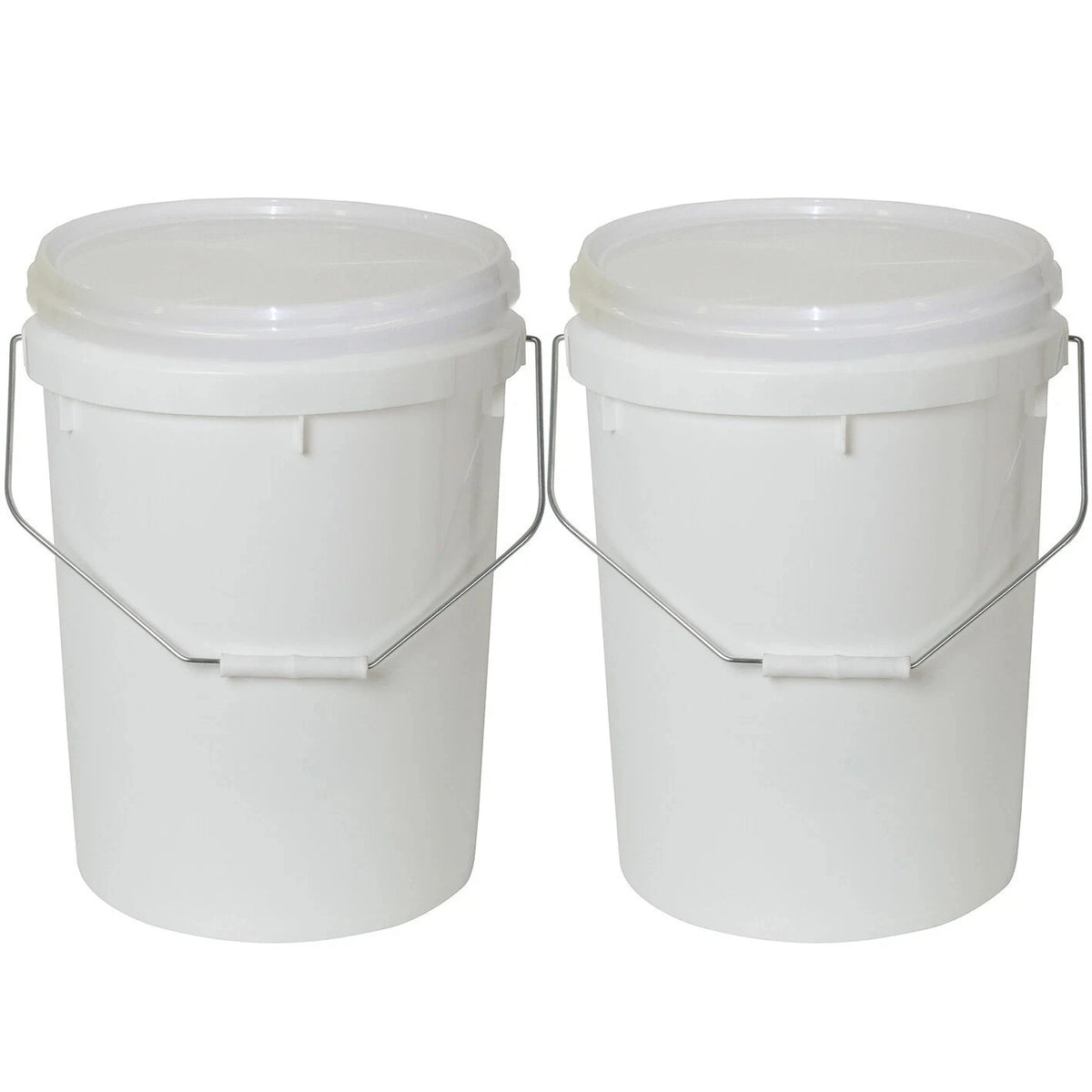Bucket 30ltr 2x Quality Bucket with Lid & Handle 30Ltr H/Duty Premium Plastic Food ...