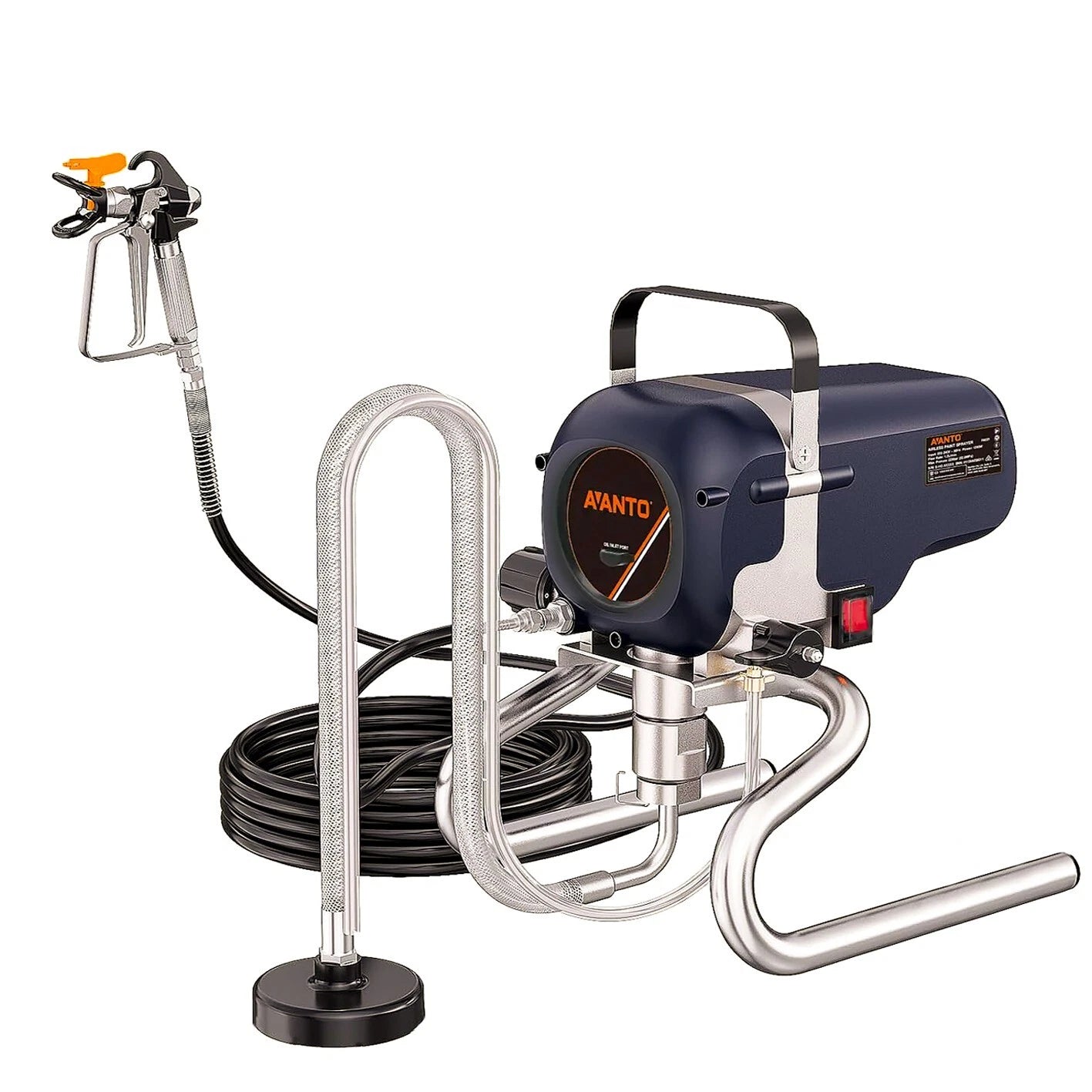 Pro Airless Paint Sprayer High Pressure Spray Gun Machine 1200W Wall R ...
