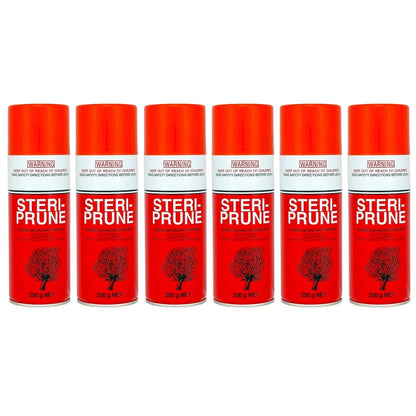 6x Steriprune Pruning Sealer Spray 250g Anti rot Protective Steri Seal CW