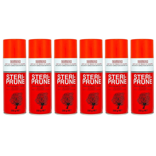 6x Steriprune Pruning Sealer Spray 250g Anti rot Protective Steri Seal CW