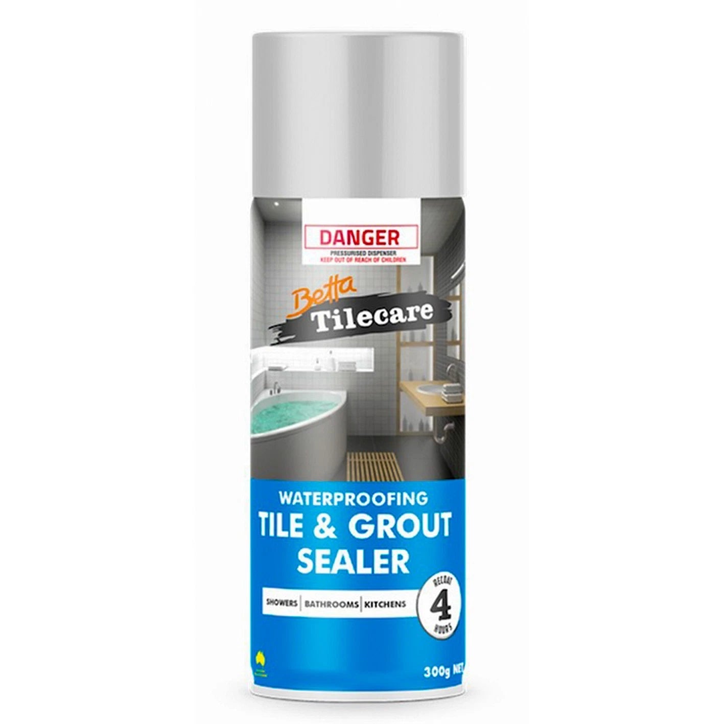 Tile & Grout Spray Sealer Sealant 300g Bondall Water Resist Seal Betta Protect