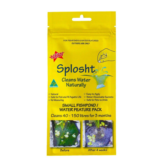Splosht Fish Pond Natural Water Feature Cleaner 150L Algae Clear Aquarium PRO
