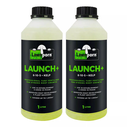 2x Lawnporn Launch Fertiliser 1L Concentrate Kelp Turf Garden Grow Root Enhancer