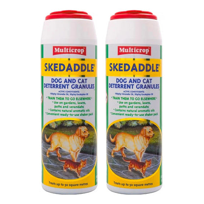 2x Dog & Cat Repellent 500g Multicrop Skedaddle Safe for Pets Keep Off Grass