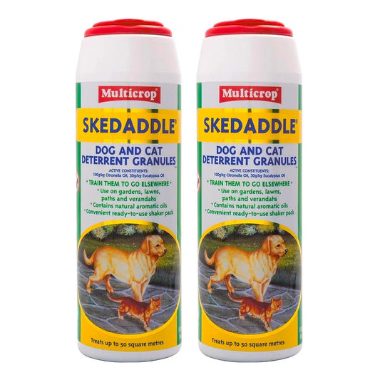 2x Dog & Cat Repellent 500g Multicrop Skedaddle Safe for Pets Keep Off Grass
