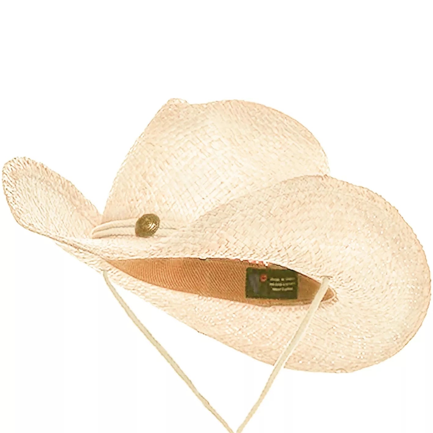Straw Cowboy Hat Aussie Outback Western Jacaru Mens Womens Most Sizes White Med