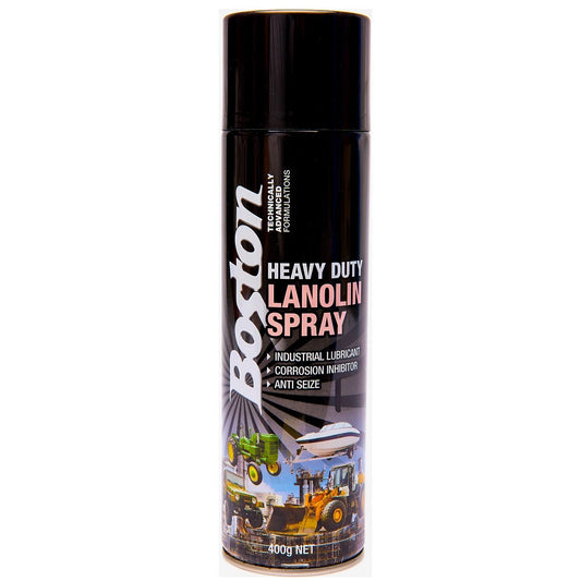 Lanolin Spray 400gm Boston Anti corrosion Lanox lubricant Marine Auto Inox SS