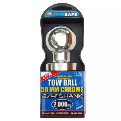 Tow Ball 3/4 thread 50mm Ball Tractors Quad Bikes Towball 19mm ATV Trailer Mower