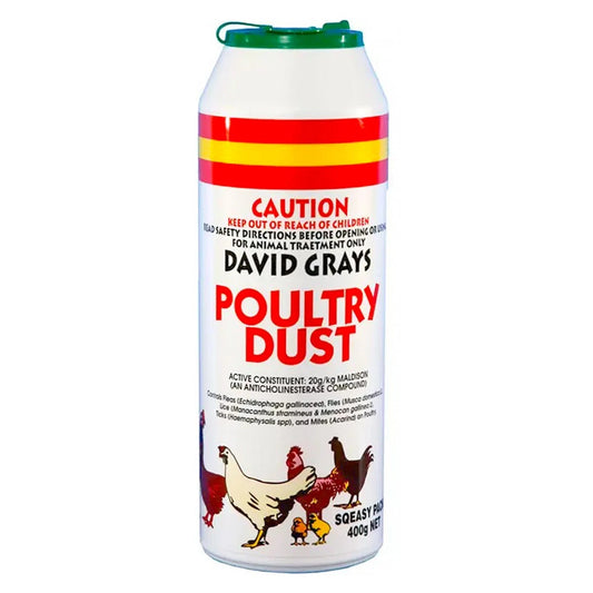 Poultry Chicken Dust 400g PRO David Grays Lice Fleas Feather Mites Ticks Pest