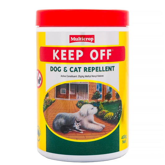 Dog & Cat Repellent 400g Multicrop Keep Off Safe for Pets Garden Grass Lawns