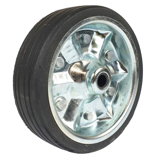 Jockey Wheel 8" 20cm Replacement Rubber Solid Rubber Trailer Caravan Ark Alko