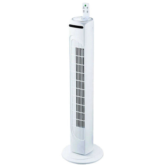 Fan Tower Electric 83.5cm Rok 3 Speed Oscillation Timer Remote Control Cooler