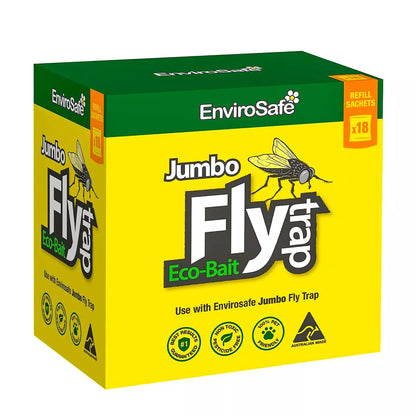 Envirosafe Fly Bait Attractant Refill Sachets 18pc pack for JUMBO Trap Station