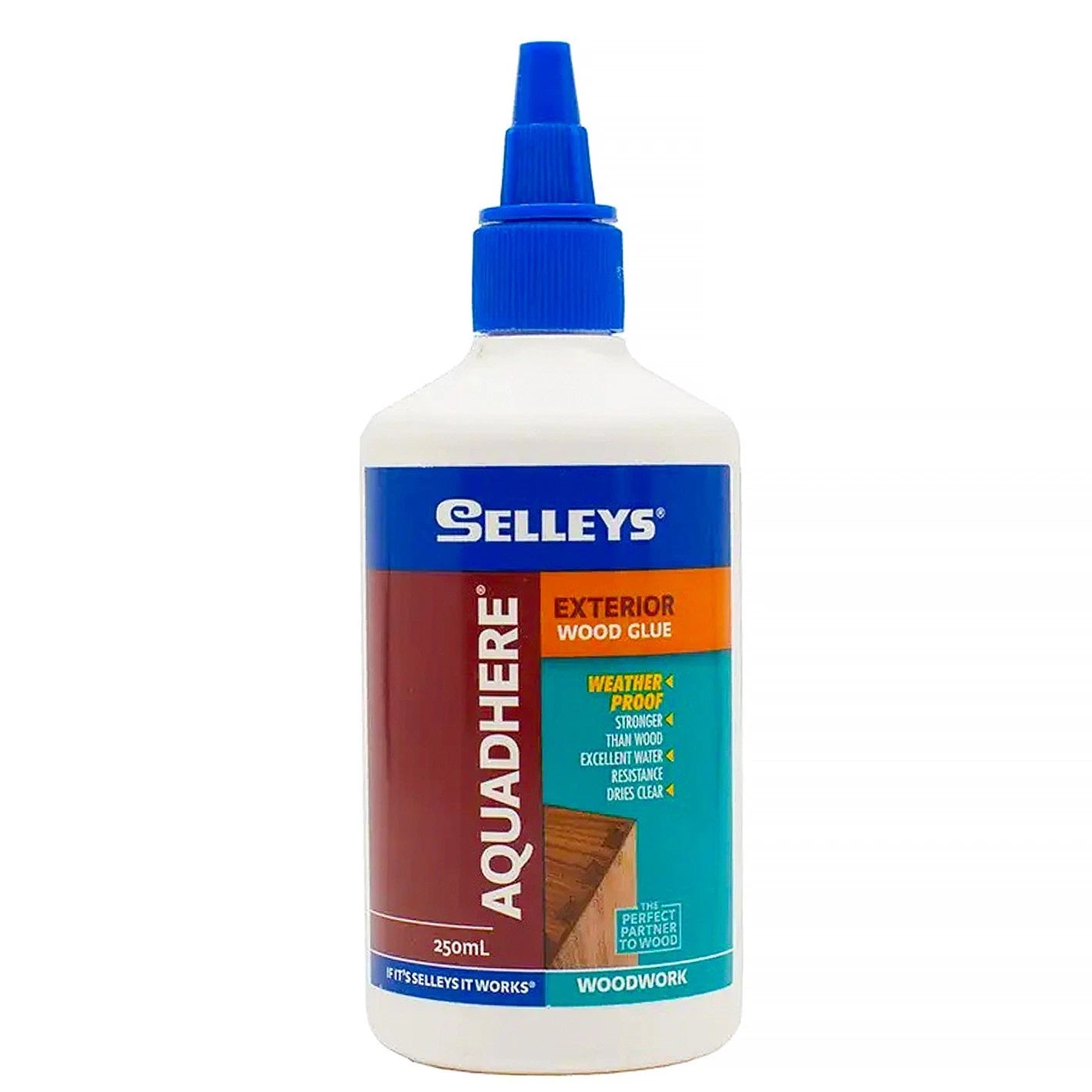 Selleys Wood Glue 250mL Aquadhere PVA Woodwork Exterior Bond Tite Adhesive Clear