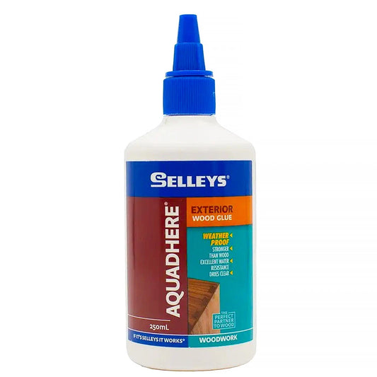 Selleys Wood Glue 250mL Aquadhere PVA Woodwork Exterior Bond Tite Adhesive Clear