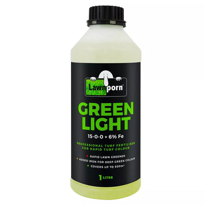 Lawnporn Green Light Fertiliser 1L Concentrate Rapid Lawn Porn Turf Garden Grow