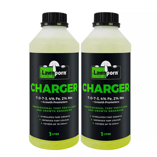 2x Lawnporn Charger Fertiliser 1L PRO Concentrate Lawn Turf Garden Grow Enhancer