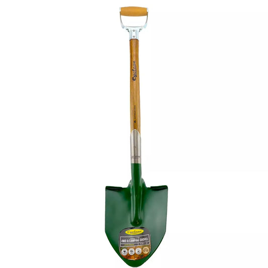 Cyclone Shovel 4WD Camping D Handle Short Handled Hardwood Spade Sand Digging