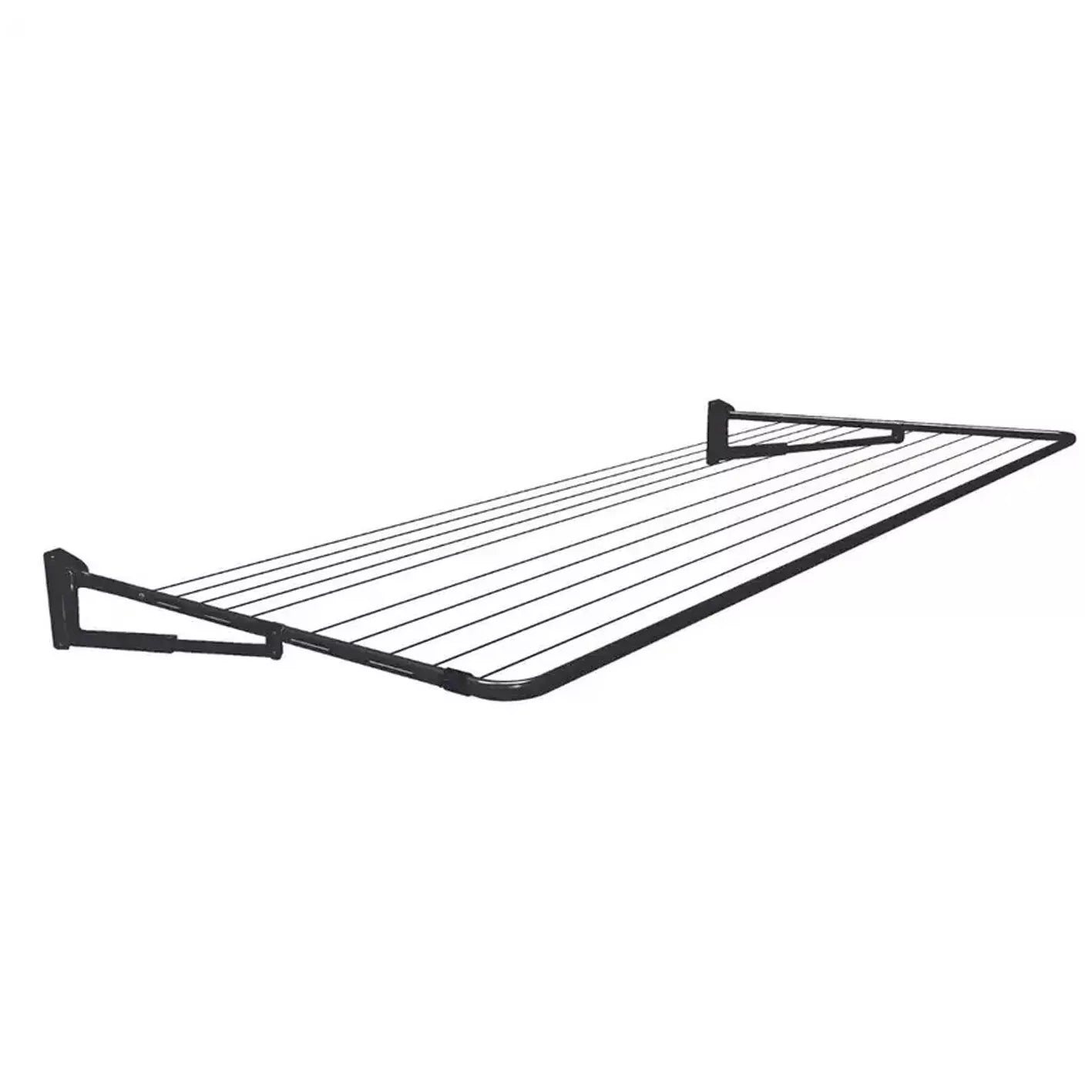 Single Folding Frame Clothesline Quick Lock Anthracite Black Fold Down Everyday