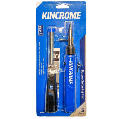 Kincrome Soldering Iron Kit Butane Blow Torch Gas Solder Tool Set 3 in 1 Head