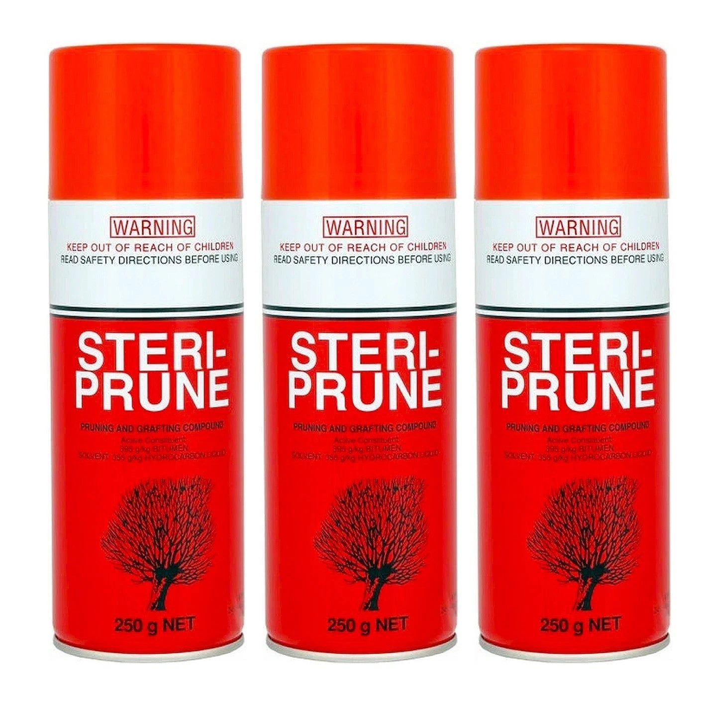 3x Steriprune Pruning Grafting Sealer Spray 250g Anti rot Protective Steri Seal