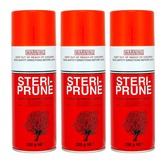 3x Steriprune Pruning Grafting Sealer Spray 250g Anti rot Protective Steri Seal