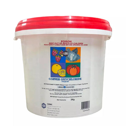 Fungicide Copper 2kg Black Spot Brown Rot Rust Fruit Vegetable Crops Citrus