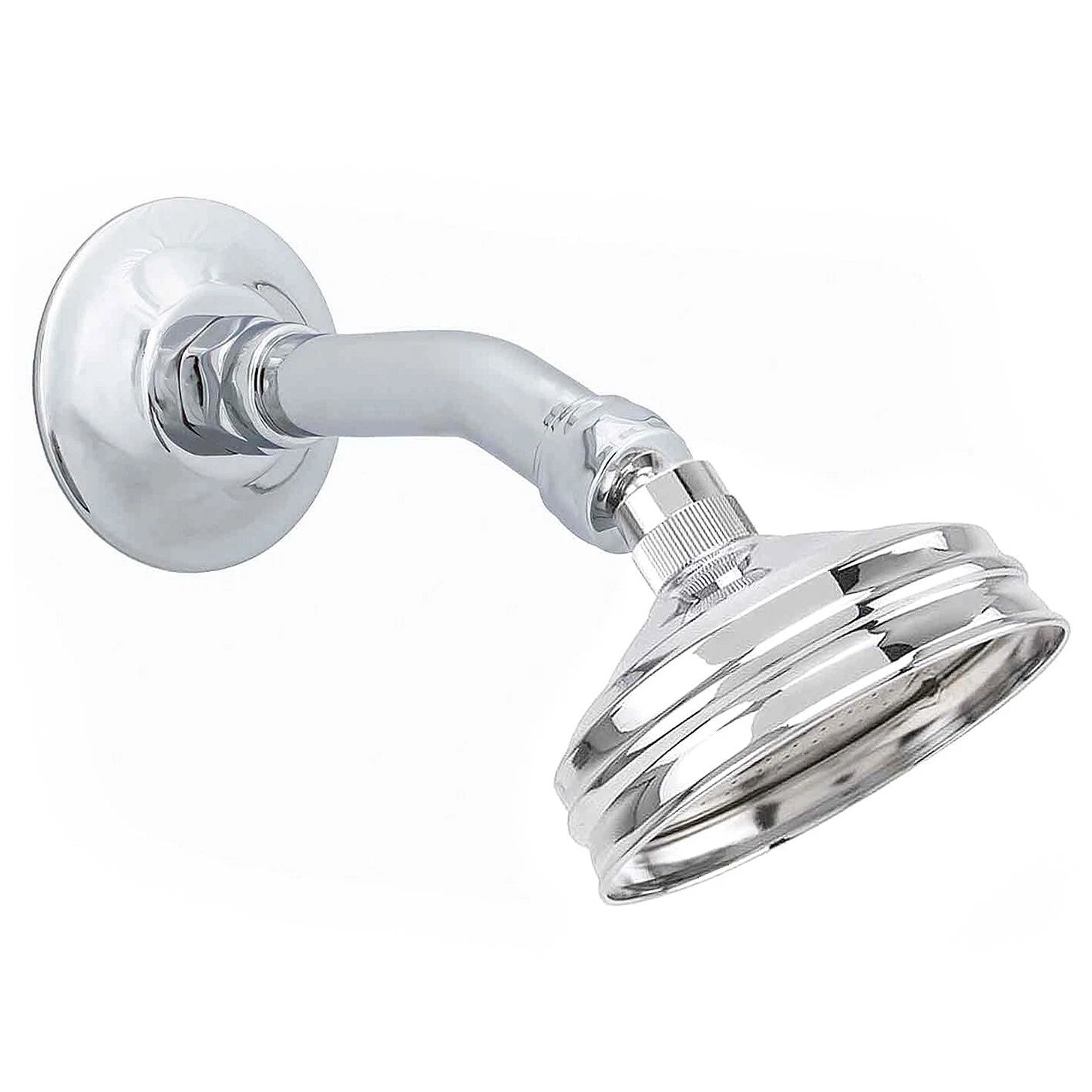 Shower Head & Arm Kit 100mm Chrome EZYFIT All Directional WELS & Ball Joint