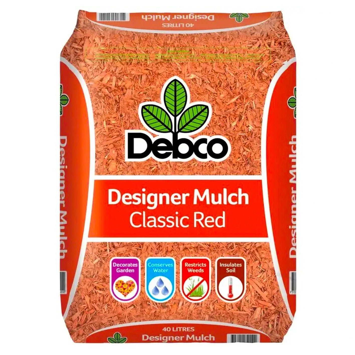 Garden Mulch Landscaping Bark 40L Large Bag Red Designer Debco Water Saving