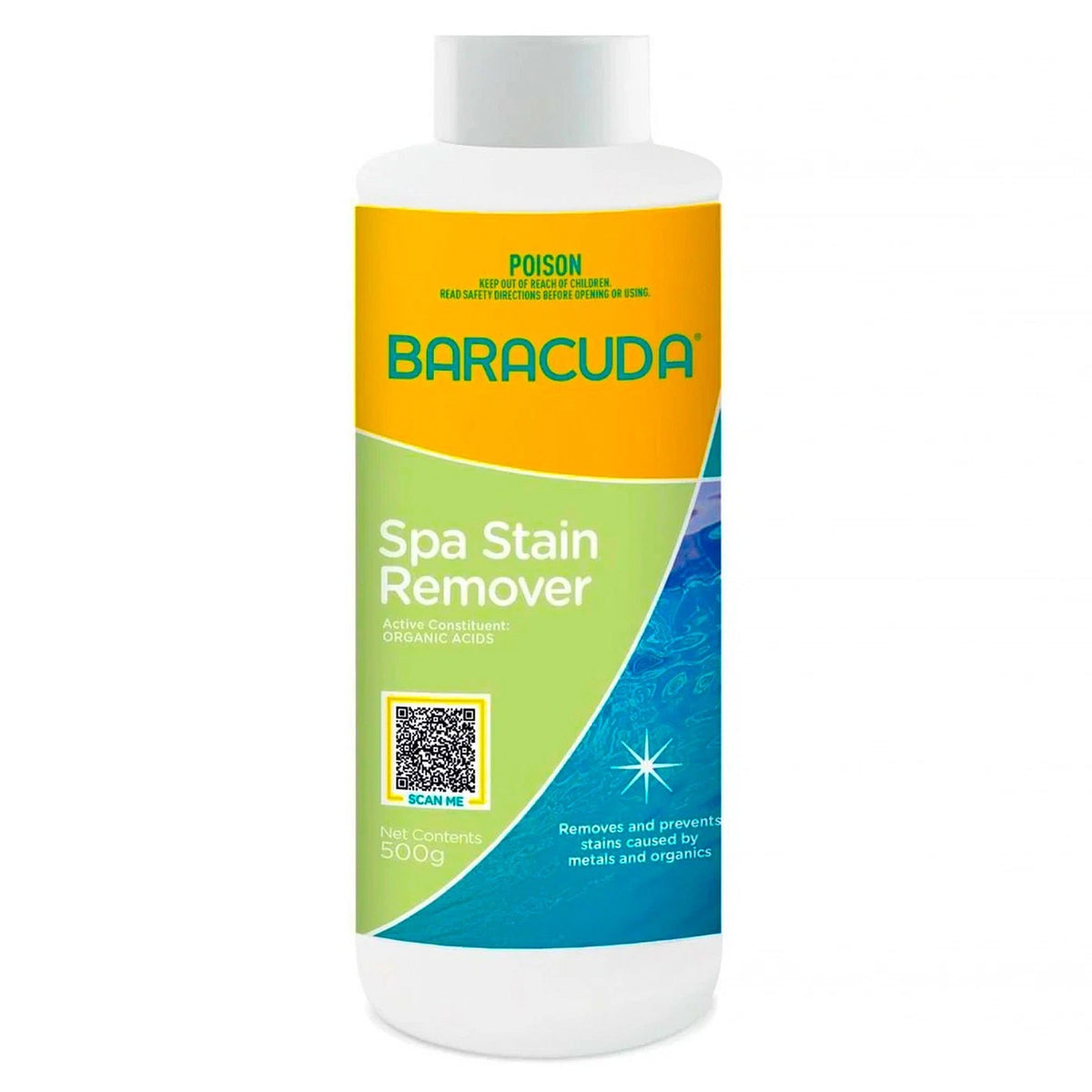 Baracuda Spa Stain Remover Metal Organic Stains Killer All Purpose 500ml