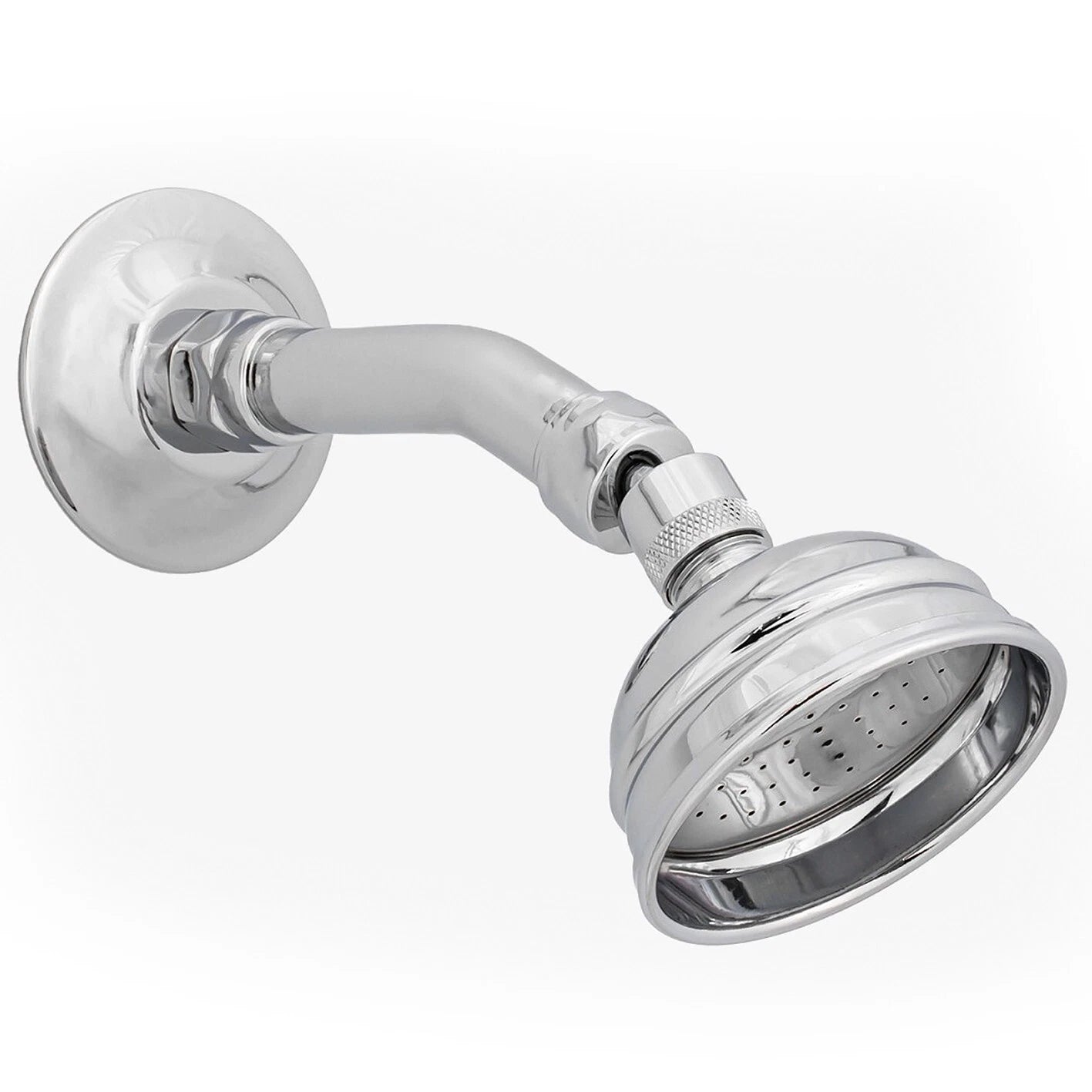 Shower Head & Arm Kit 75mm Chrome EZYFIT All Directional WELS & Ball Joint