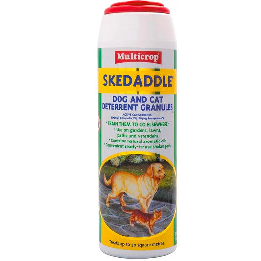 Dog & Cat Repellent 500g Multicrop Skedaddle Safe for Pets Keep Off Garden Grass