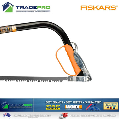 Fiskars Bowsaw 600mm 24" PRO Wood Hardpoint Bow Saw Pruning Tree Timber