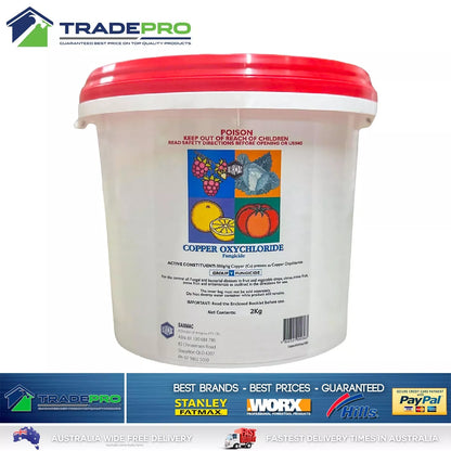 Fungicide Copper 2kg Black Spot Brown Rot Rust Fruit Vegetable Crops Citrus