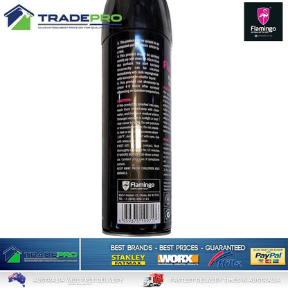 6x Rubberised Undercoat Spray 500ml Black Car Auto Boat Rust Stop Flamingo