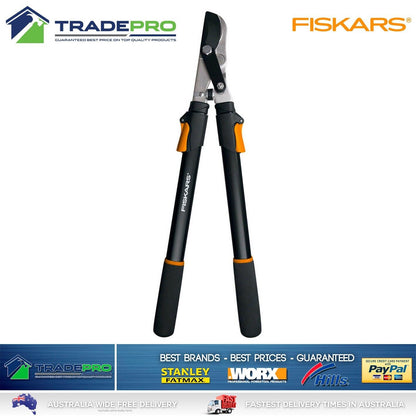 Fiskars Lopper Garden Shears Extendable 90cm Power Lever Telescopic