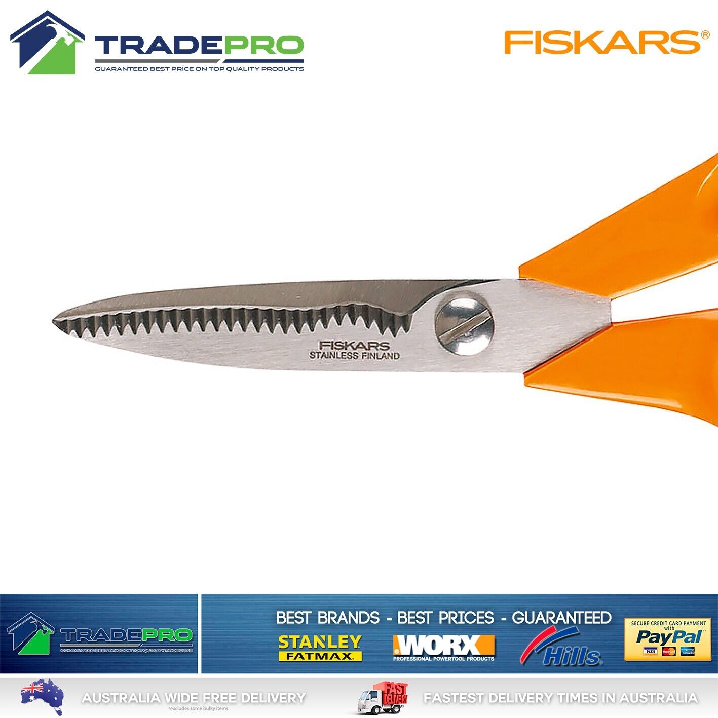 Fiskars Pro Scissors Kitchen Shears Universal Classic 18cm Cutters Finland