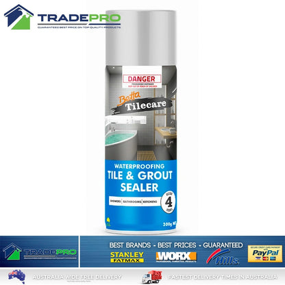 Tile & Grout Spray Sealer Sealant 300g Bondall Water Resist Seal Betta Protect