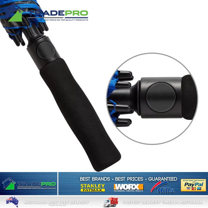 Umbrella Large Windproof Vented Full Size 137cm Storm Waterproof Golf UV Blue