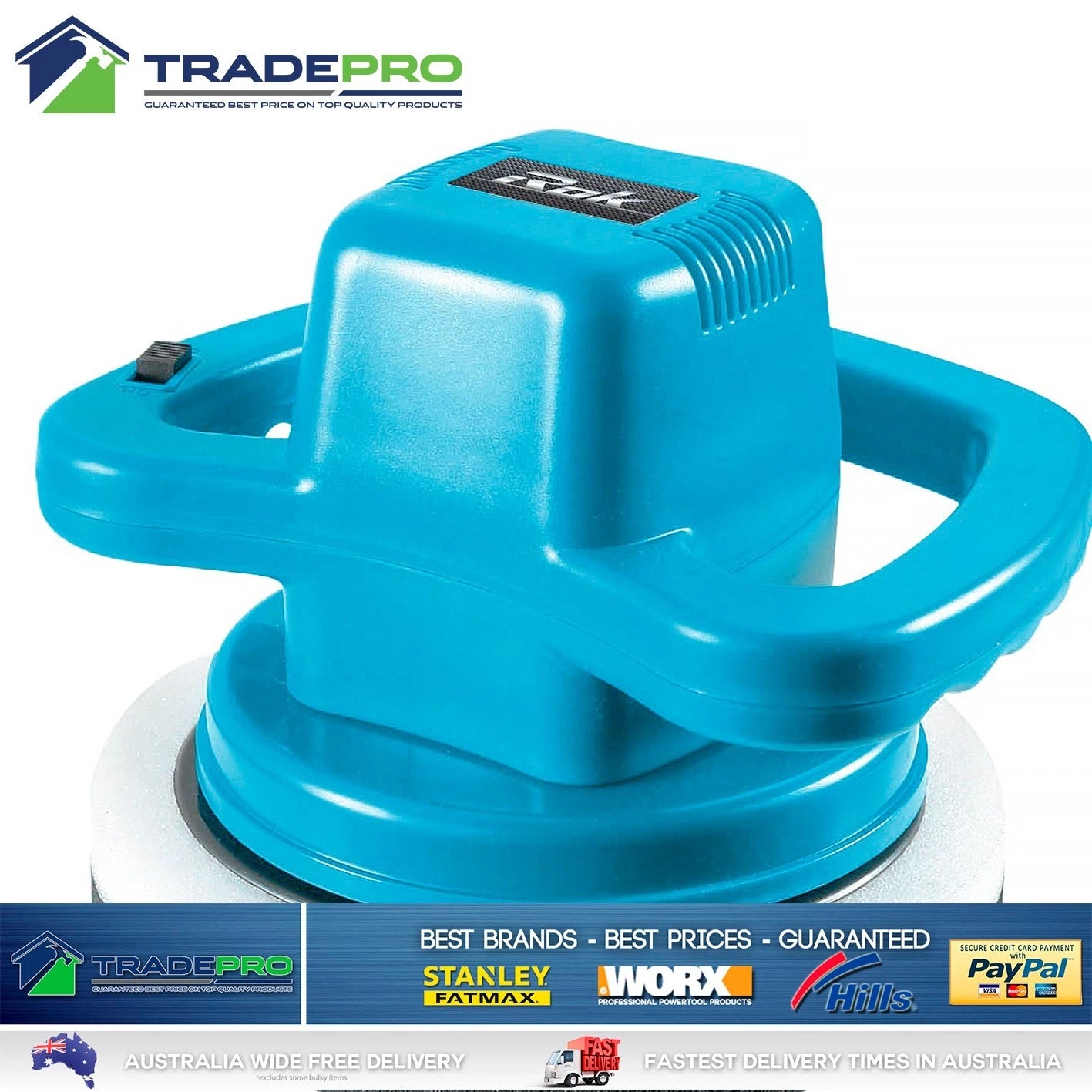 Polisher Buffer Sander Kit 240mm 240V Rok Dual Orbital Car Boat Polish