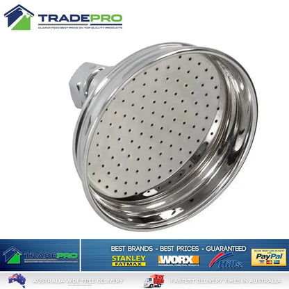 Shower Head & Arm Kit 100mm Chrome EZYFIT All Directional WELS & Ball Joint