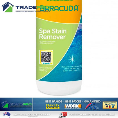 Baracuda Spa Stain Remover Metal Organic Stains Killer All Purpose 500ml