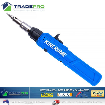Kincrome Soldering Iron Kit Butane Blow Torch Gas Solder Tool Set 3 in 1 Head