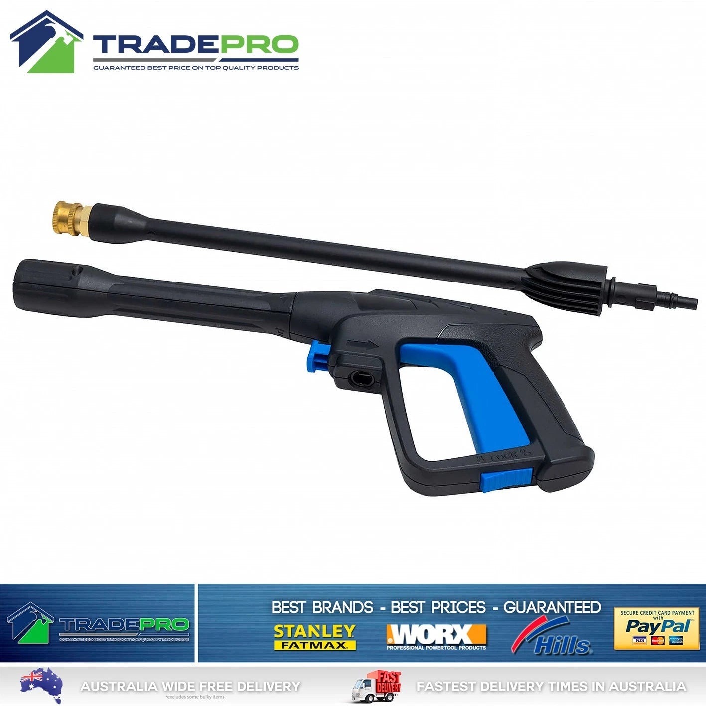 Kincrome High Pressure Washer Cleaner Kit 8m Hose Electric 1520 PSI 1400W Water