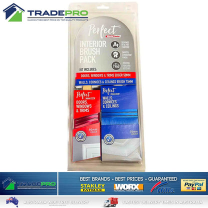 Paint Brush 2pc Set RotaCota® PRO Painting Kit Brushes 50mm 75mm Wall Trim