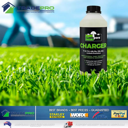 2x Lawnporn Charger Fertiliser 1L PRO Concentrate Lawn Turf Garden Grow Enhancer