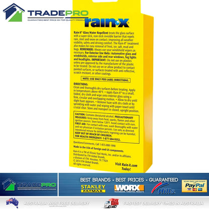 RainX Original Glass Treatment 207ml Repels Water Windscreen Rain Repellent