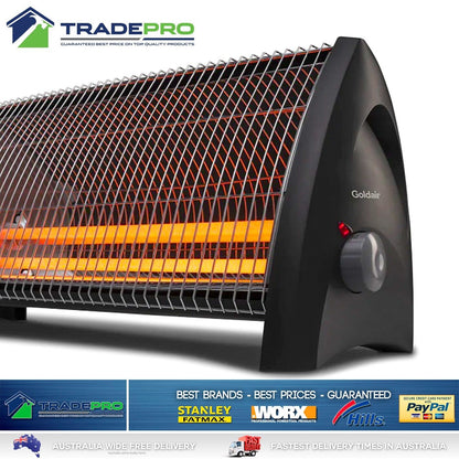 Goldair 57cm 2400W 3 Bar Radiant Heater Home Room Lounge Heating Convector