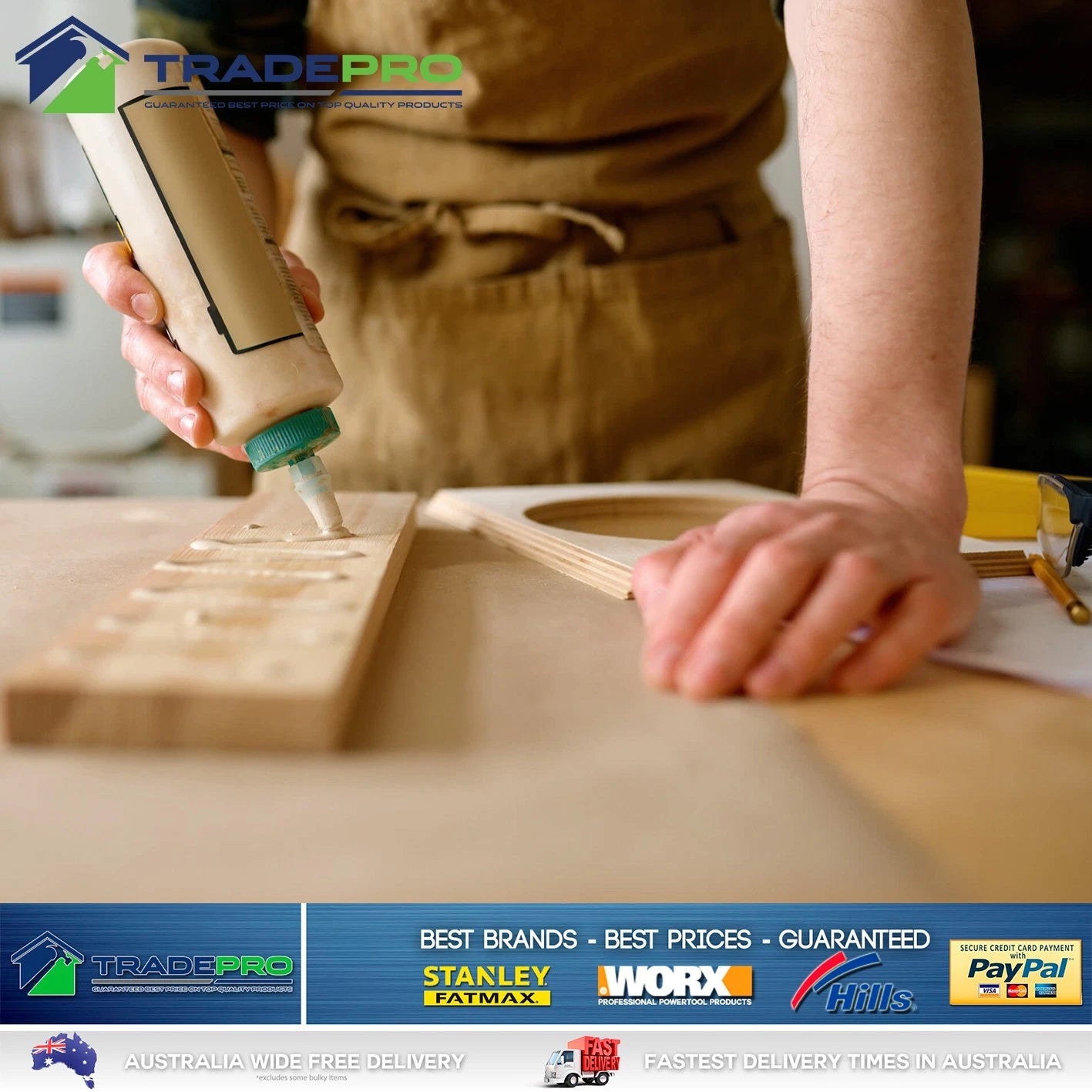 Selleys Wood Glue 250mL Aquadhere PVA Woodwork Exterior Bond Tite Adhesive Clear